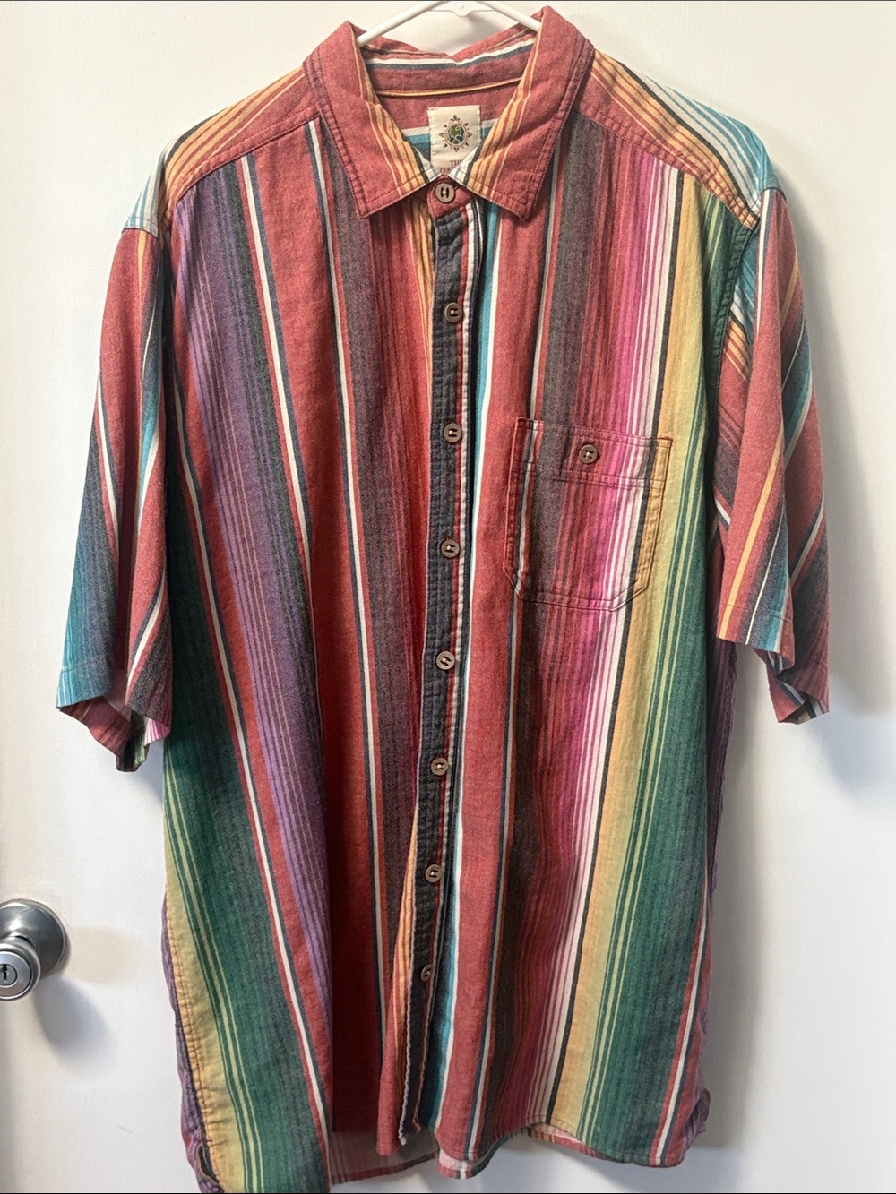 Men’s The Territory Ahead Multicolor Striped Short-Sleeve Button-Down Shirt